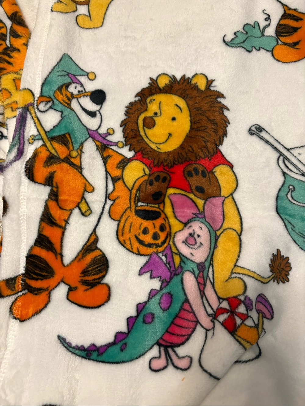 Disney Winnie the Pooh Halloween Themed Plush Throw Blanket - Picture 4 of 8